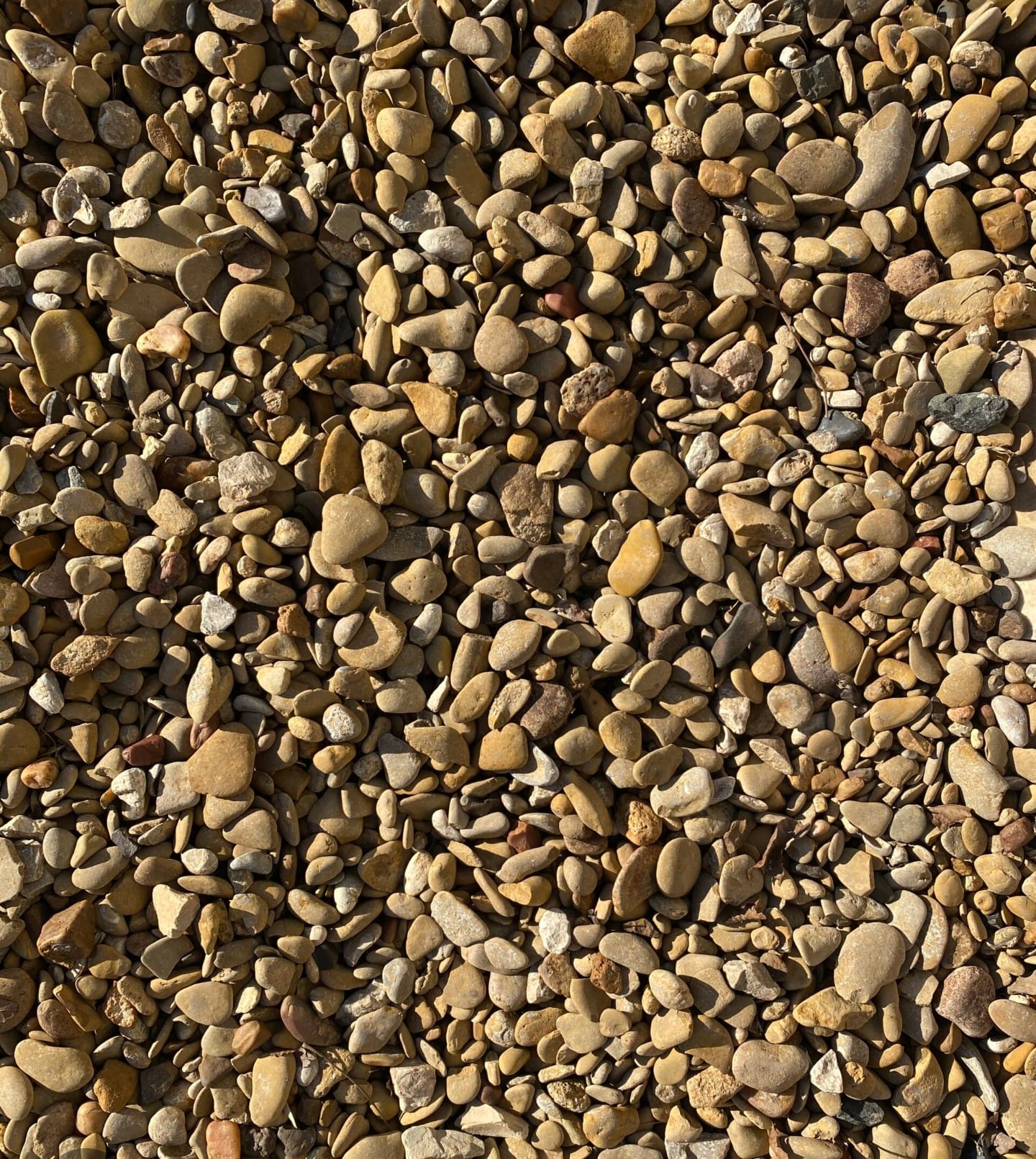 3/4 washed river rock